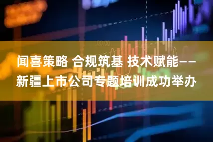 闻喜策略 合规筑基 技术赋能——新疆上市公司专题培训成功举办