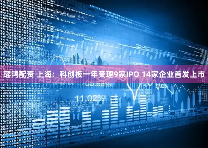 瑶鸿配资 上海：科创板一年受理9家IPO 14家企业首发上市